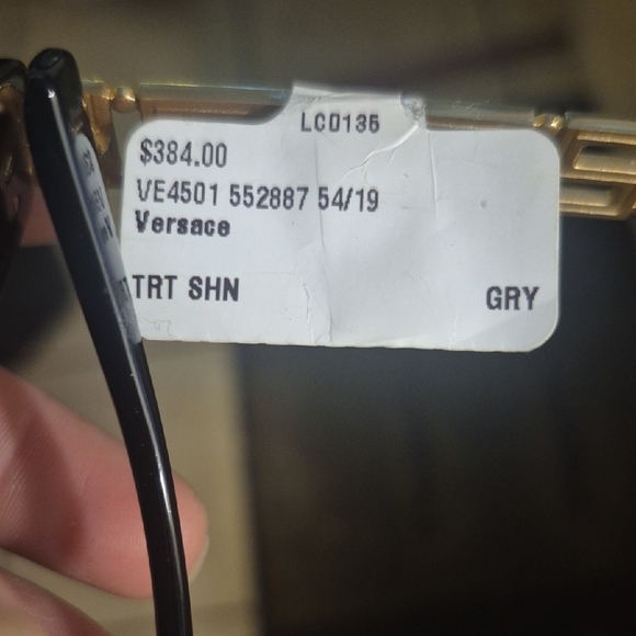 Versace Black Sunglasses with Gold Highlights - Picture 7 of 7